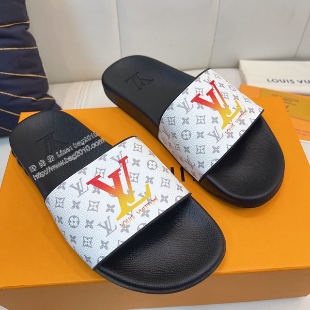 LV專櫃經典款涼拖鞋 高版本LOUIS VUITON路易威登最新款拖鞋情侶款 dx2704